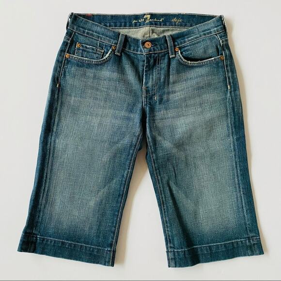 7 for all Mankind | Dojo Crop Jeans Medium Wash 27 - Picture 1 of 9